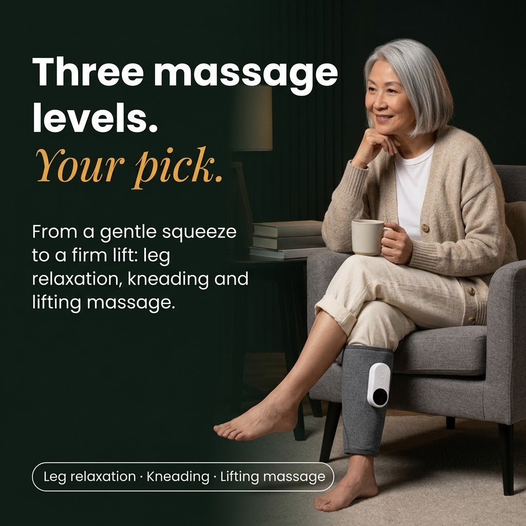 Amblewell CalfWave — Three massage levels