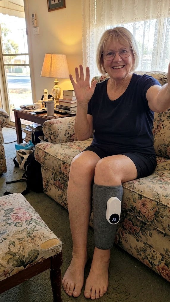 Amblewell CalfWave — Kathy with her CalfWave