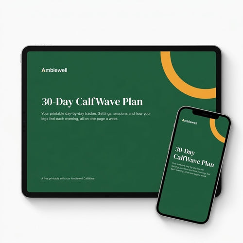 Amblewell CalfWave — 30-Day CalfWave Plan (printable tracker)